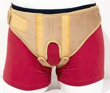 Hernien Stützgürtel Professionelle Inguinal reduzierbare Fachwerkbinder Strebe Abnehmbare Pads 