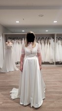 Hochzeitskleid Creme/Weiß Gr