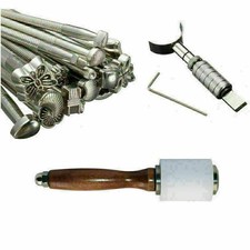 22 tlg. Leder Swivel Knife