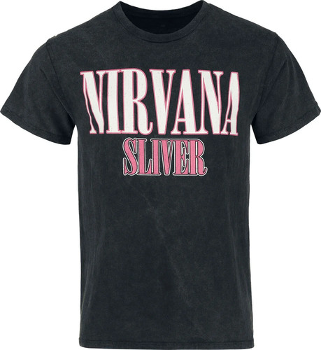 Nirvana shirt herren sliver - nirvana, t-shirt
