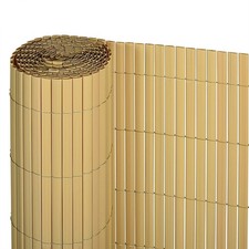 Ribelli PVC Sichtschutz Zaun/Balkon Windschutz 80x400cm, Bambus - B-Ware