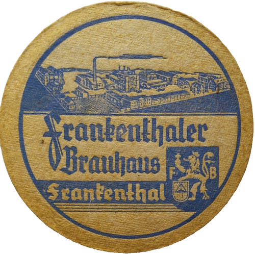Alter bierdeckel frankenthaler - bierdeckel,