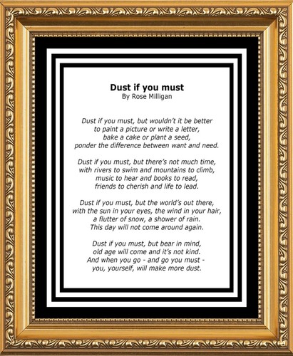Dust you must rose - if,