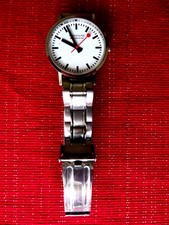 Mondaine SBB CFF FFS, Official Swiss Railway Watch, Ecoquartz, Herrenuhr,Ø 37 mm