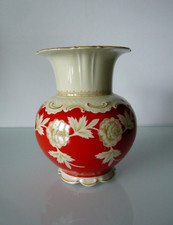 Porzellan Schumann Bavaria Vase Elfenbeinweiß 23 cm hohe sehr gut