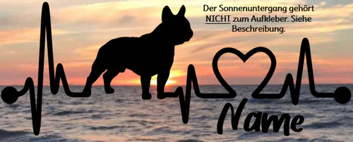 Aufkleber hund französische - aufkleber,