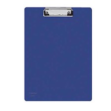 10 x Klemmbrett Klemmbretter A4 Kunststoff blau Schreibbrett Brett