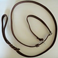 Retrieverleine Fettlederleine Moxonleine Agilityleine Halsung Leder Training 