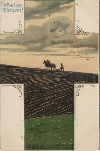 Künstler frohe ostern - künstler-ak, ostern"