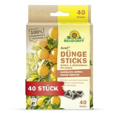 Neudorff Azet DüngeSticks 40Stk Bio Zitrus Dünger und Oliven Mandarinen Oleander