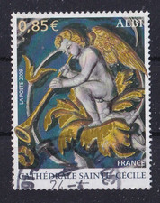 FRANKREICH Jahrgang 2009 Motiv Religion Kunst Stuckfigur Musikinstrument Mi 4595