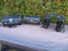 Willie and Max Leder Motorradtaschen Hecktasche Satteltasche Werkzeugrolle