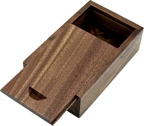 Kleine walnussholz schiebebox - kleine,