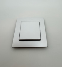 Gira E22 1-fach Rahmen Flacheinbau + Wippe für Tastschalter Alu silber matt n