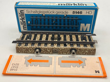 Märklin H0 5146 5107 M Gleis Schaltgleis für Pendelsteuerung OVP Anleitung #K258
