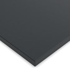 X57 Dekorplatte Schwarz 19mm - Spanplatte Tischplatte - 2mm ABS Kante - nach Maß