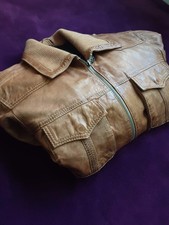 Lederjacke braun Herren Gr. 48 Heine Echtleder, Baumwolle