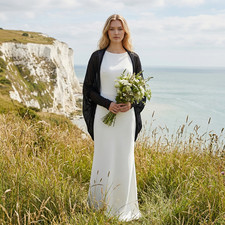 Schwarze Braut Hochzeit Mohair