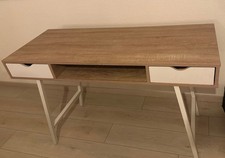 Schreibtisch Holz Braun Mit