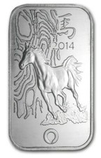 1 UNZE 999 SILBER - LUNAR