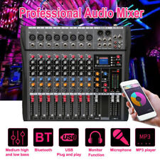 8-Kanal Power Mixer Mischer Live Mischpult USB MP3 Player Fachmann Handbuch