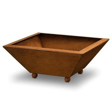 Rost Deko Garten Pflanzschale 50 x 50 cm | Edelrost Gartendeko Blumenschale