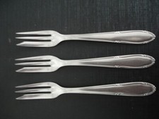 3 alte Kuchengabeln - ESM -