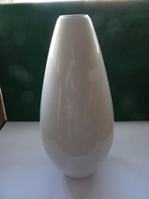 KPM - Berlin Vase Kolbenvase Weiß   H 43 cm Entwurf Griemert  1. Wahl