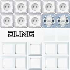 Jung AS 500 Haus-Set Größe=L Schalter+Steckdosen+Rahmen in alpinweiß = 118 Teile