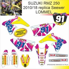 Aufkleber Suzuki RMz 250 von 2010 bis 2018 Replica SEEWER LOMMEL