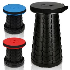 Tragbarer Klappstuhl Teleskop Klapphocker Campingstuhl Schwarz; Rot; Blau