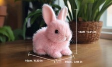 Lebensechter Osterhase mit Soundfunktionen hoppelt und hüpft weiß oder braun