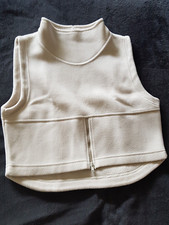 Schönes TOP zum drüberziehen in Natur in Gr. 38 aus Wollstoff wie FLEECE NEU