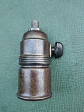 alte original Lampenfassung E27 Porzellan Drehschalter