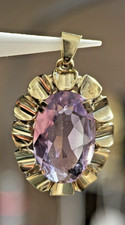 333 Gold Anhänger Mit Kunzit