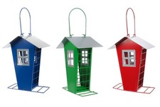 Vogelhaus Futterhaus Futtersilo Wildvögel Futterspender Vogelhäuschen Metall