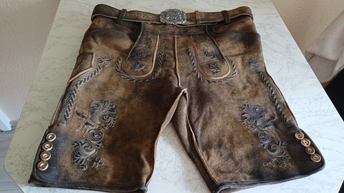 Trachtenlederhose herren kurz - trachtenlederhose,