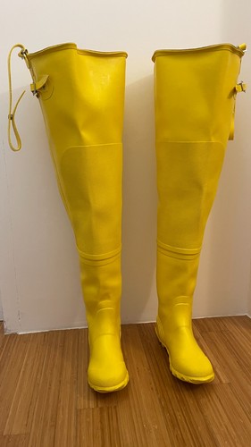 Gummistiefel ganzschenkel gelb - gummistiefel,