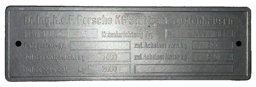 Porsche 911 7 typenschild - porsche, rs
