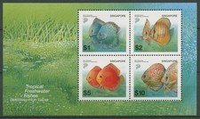 Singapur 2002 Tiere Fische Diskusfische Block 85 postfrisch (C99770)