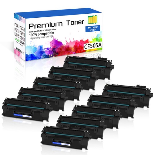 10pk ce505a toner compatible - ce505a,