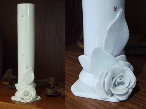 Blumenvase weiß porzellan - blumenvase,