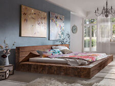 Holzbett Crusher 180x200 Massivholzbett Ehebett Doppelbett massiv braun Balken