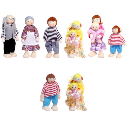 Puppenhaus-Familien-Set