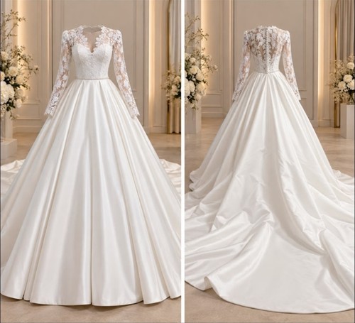 Brautkleid weiß lange - weiß,