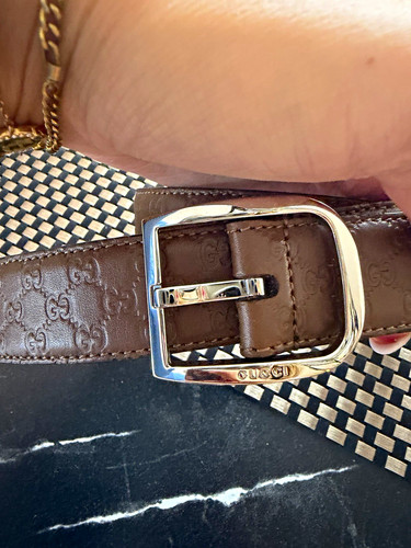Gucci gürtel leder braun - gucci,