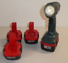 Selbstgebaute Bosch Lampe / Leuchte mit vier Wechselakkus_zB Baustellen_Auto etc