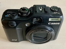 Canon PowerShot G12 10MP Digitalkamera - Schwarz