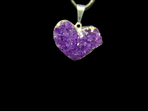 Amethyst herz galvanisiert - amethyst,