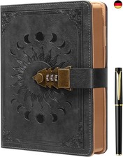 Tagebuch mit Schloss für Frauen/Männer, geheimes Tagebuch für Mädchen, A5 Not